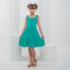 Vestido infantil verde rodado