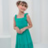 Vestido infantil verde rodado