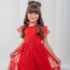 Vestido infantil vermelho poá