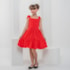 Vestido infantil vermelho rodado