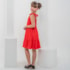 Vestido infantil vermelho rodado