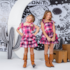 Vestido Infantil Xadrez Babados
