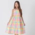 Vestido infantil xadrez candy