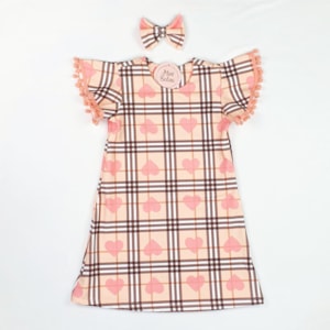 Vestido Infantil - Xadrez Verde - Candy Lover Store