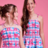 Vestido Infantil Xadrez Laço